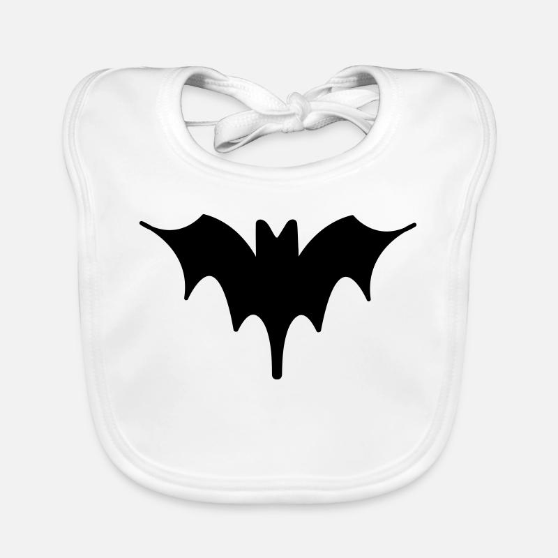 Chauve-souris Halloween Art 3 Bavoir bio Bébé