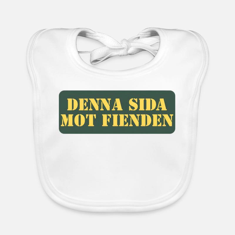 This side against the enemy Organic Baby Bibs