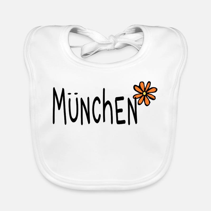 Munich 089 Flower Flower Organic Baby Bibs