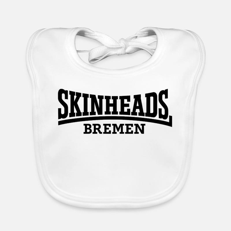 Skinheads Brême - Bavoir bio Bébé - blanc
