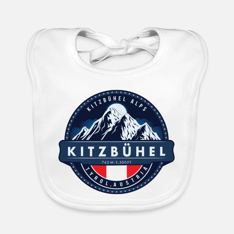 Kitzbühel ,  Kitzbühel Alps, Austria  - Bavoir bio Bébé - blanc