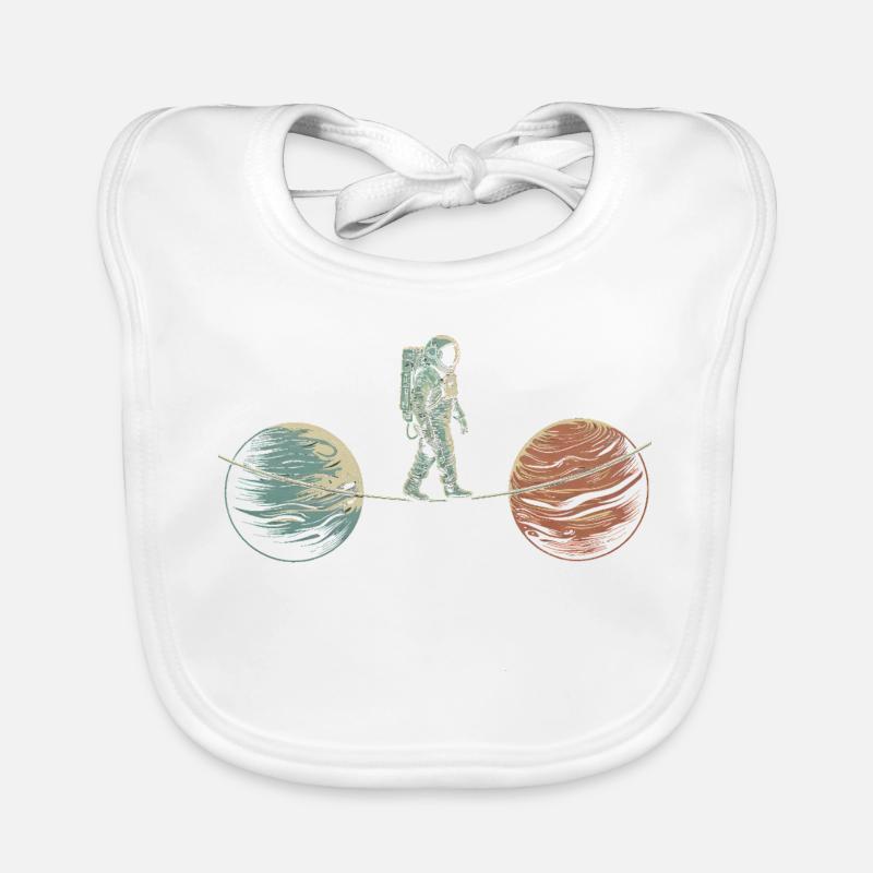 Space Acrobatics Art Design Organic Baby Bibs
