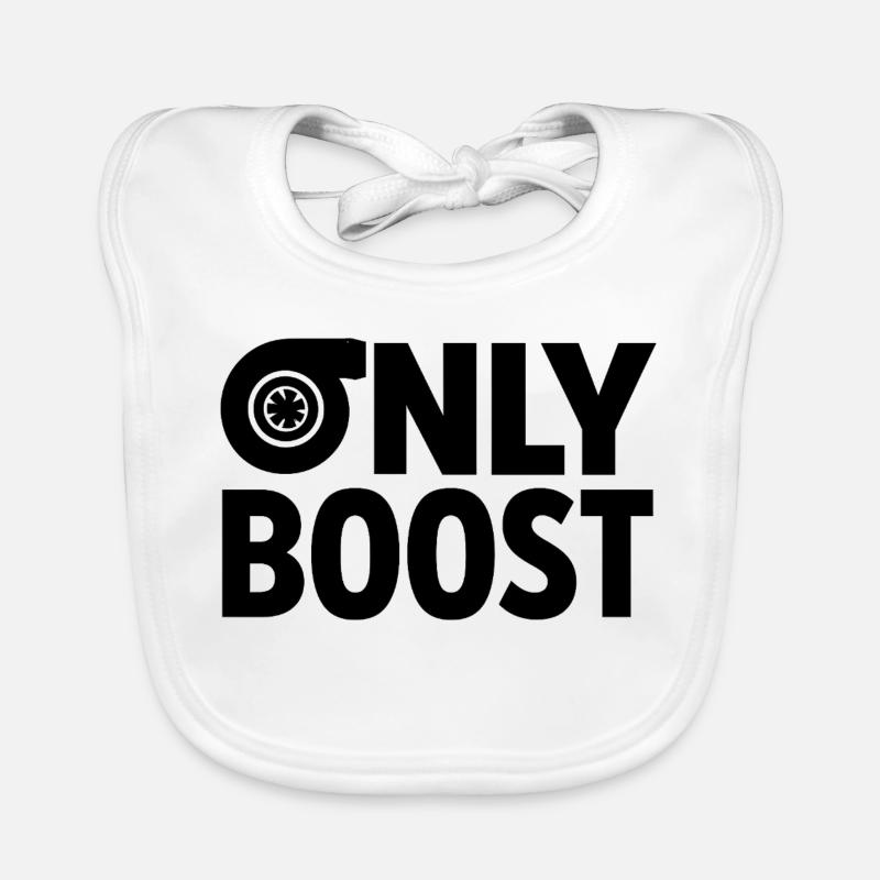 Only Boost Turbo - Baby Bio-Lätzchen - Weiß