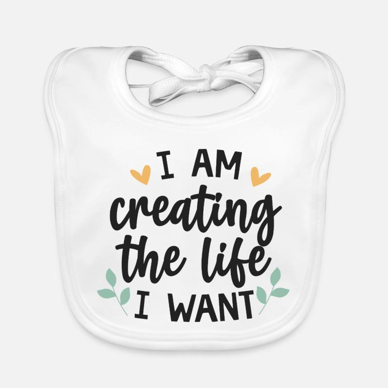 ✨ Ich erschaffe das Leben, das ich will Baby Bio-Lätzchen