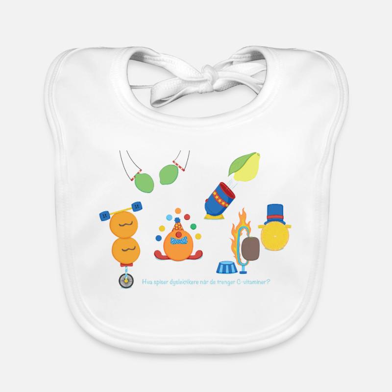 circus fruits Organic Baby Bibs