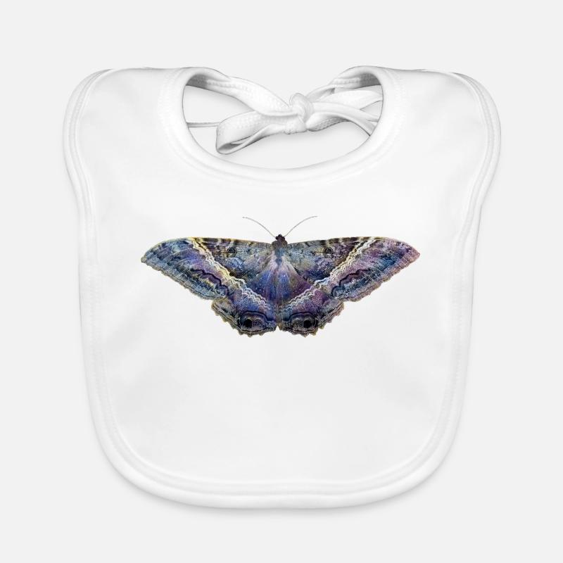 Blauer Schmetterling Baby Bio-Lätzchen