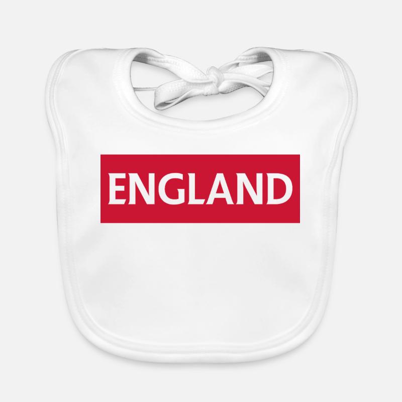 Angleterre Basingstoke Drapeau Design artistique Bavoir bio Bébé