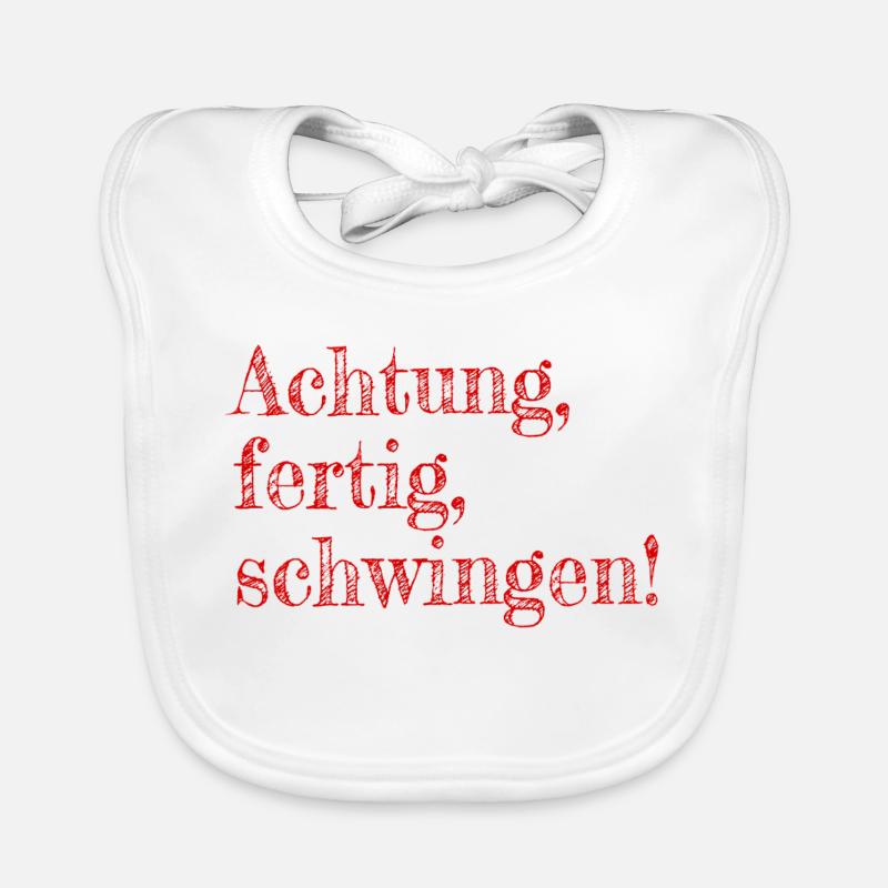 Attention, ready, swing Organic Baby Bibs