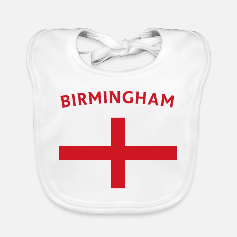 Emblème du drapeau de Birmingham Bavoir bio Bébé