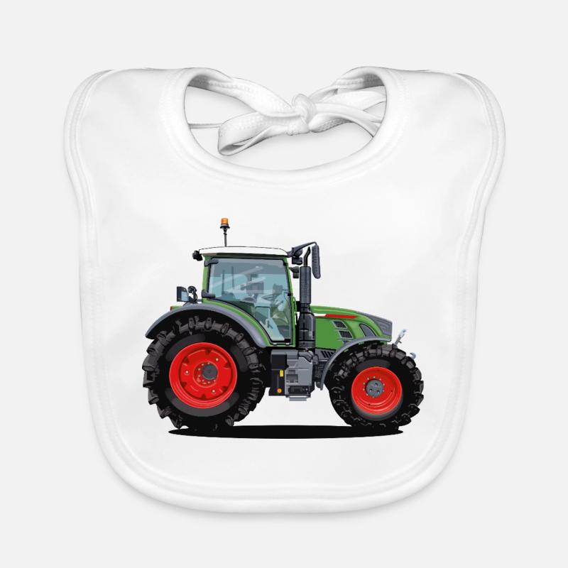 Traktor, den jeder mag - Baby Bio-Lätzchen - Weiß