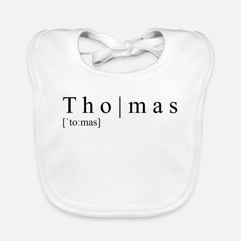 Thomas Definition Typografie Baby Bio-Lätzchen