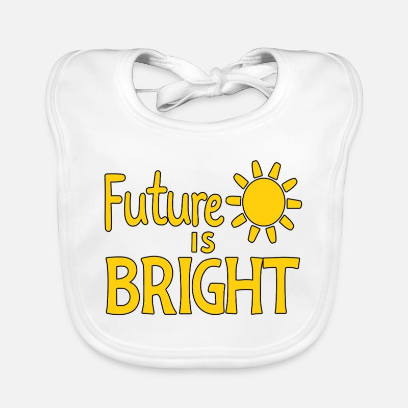 Future Is Bright - Sonne  Baby Bio-Lätzchen
