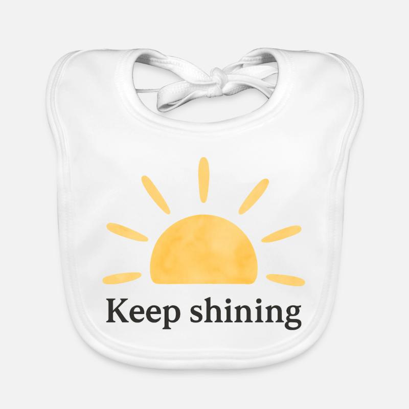 Keep Shining – Sun – Minimalist Organic Baby Bibs