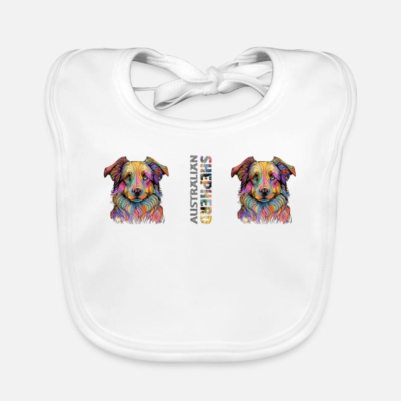 Australian Shepherd Baby Bio-Lätzchen