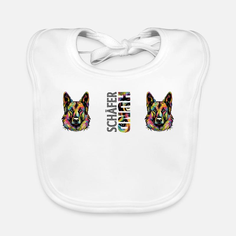 Chien de berger Bavoir bio Bébé