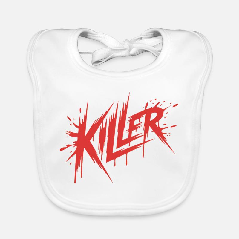 Killer - Killer Blood Design Baby Bio-Lätzchen