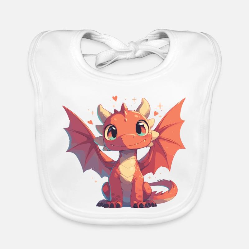 Drachen Drache Baby Bio-Lätzchen