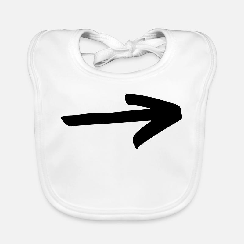 Flèche simple à concevoir soi-même Bavoir bio Bébé