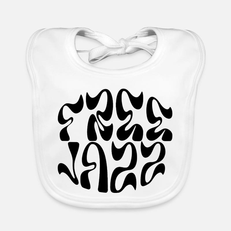 Conception du logo Free Jazz Bavoir bio Bébé