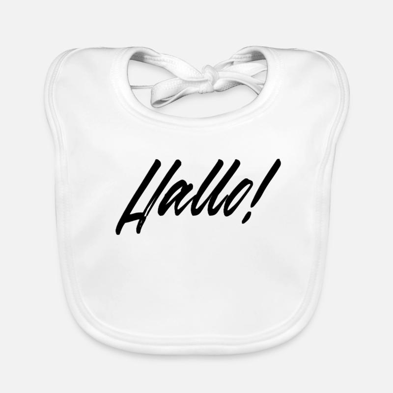 Peint à la main Hello Design pour les vêtements Bavoir bio Bébé