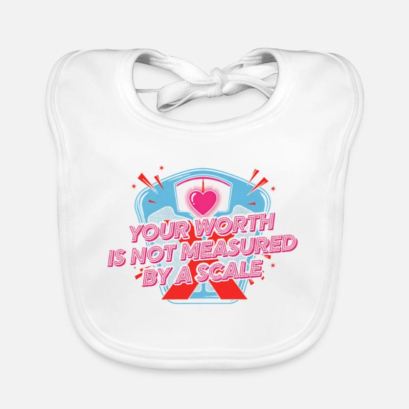 Conception de citation de cœur de motivation Bavoir bio Bébé