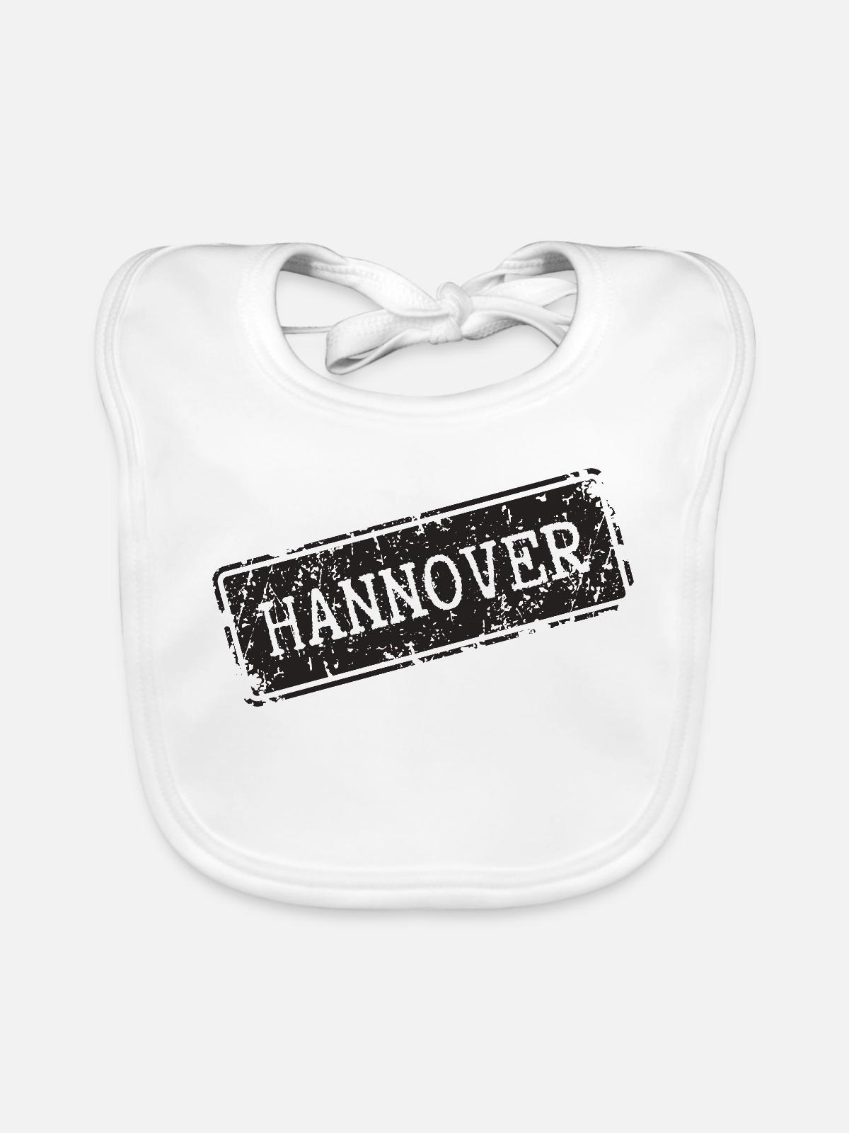 Hannover Design - Baby Bio-Lätzchen - Weiß - Vorne