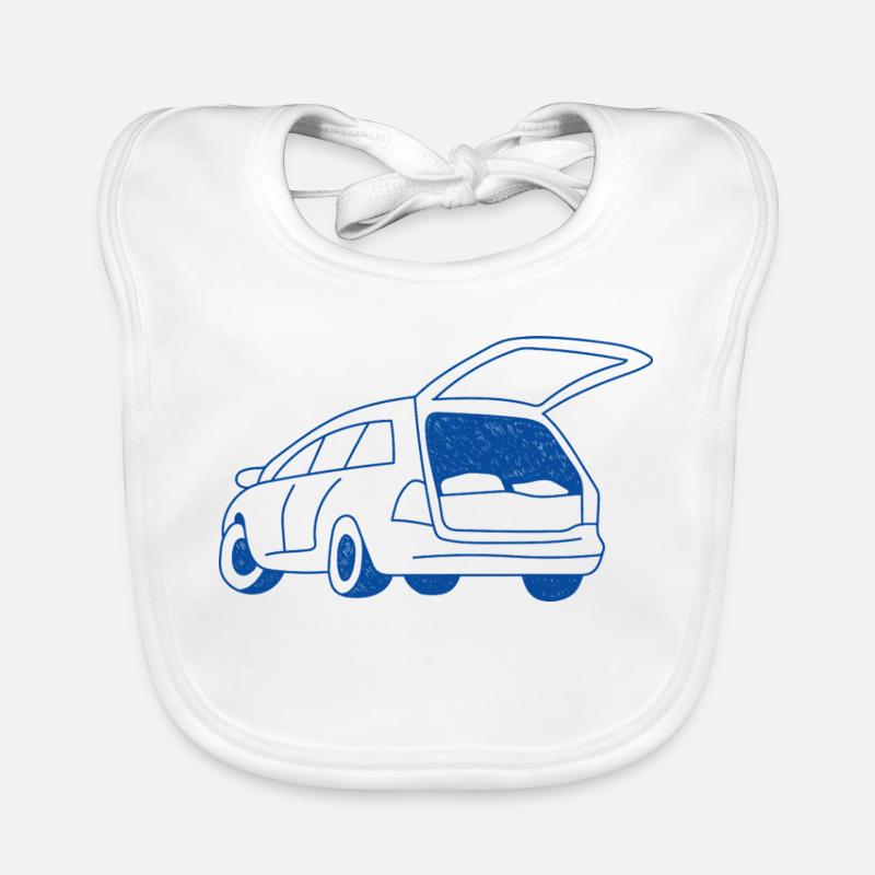 Camping im Auto Baby Bio-Lätzchen