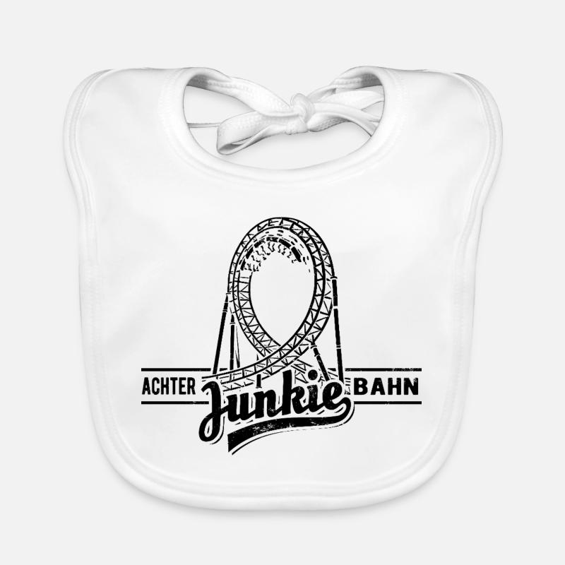 Roller Coaster Junkie - Looping Organic Baby Bibs