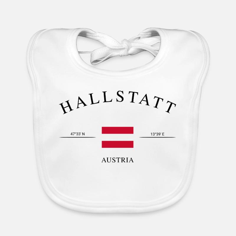 Hallstatt Austria – Holiday Souvenir & Gift Organic Baby Bibs