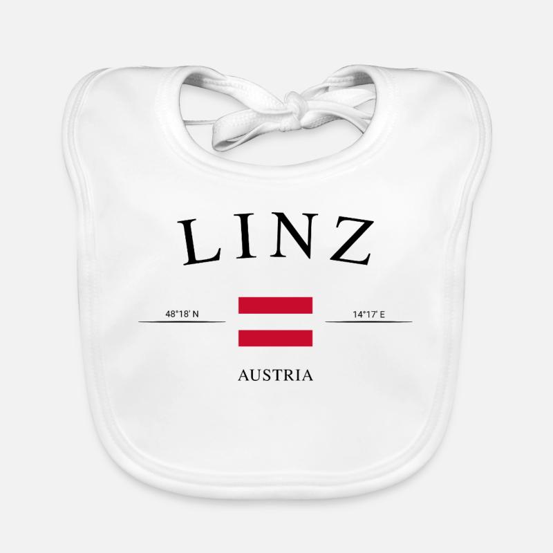 Linz, Autriche – Souvenirs et cadeaux de vacances Bavoir bio Bébé