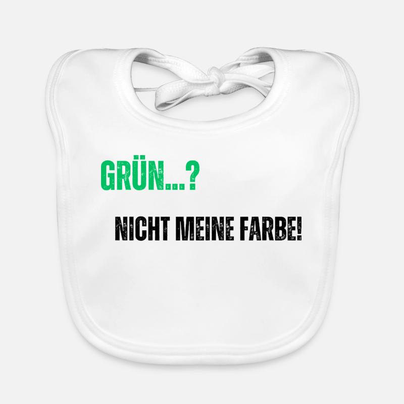 Le vert n’est pas ma couleur Bavoir bio Bébé