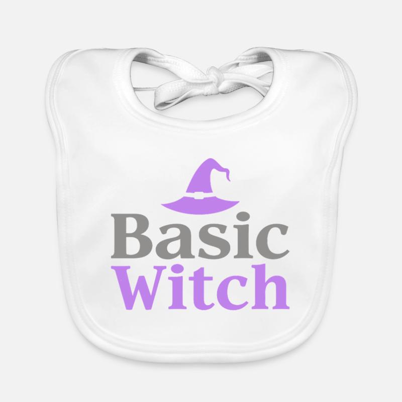 Citation de base de la sorcière Halloween Bavoir bio Bébé