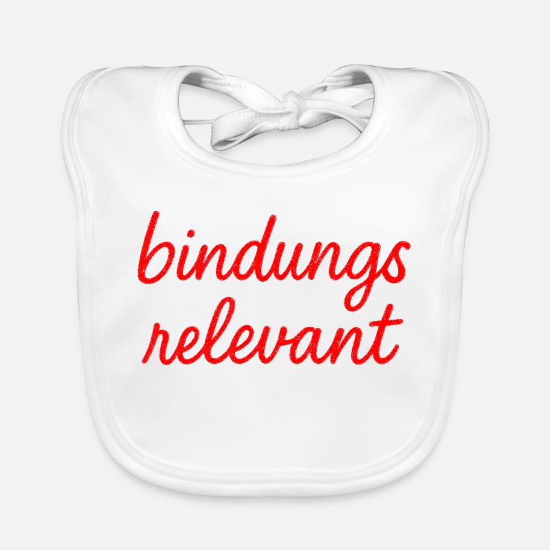 bindungsrelevant rot Baby Bio-Lätzchen