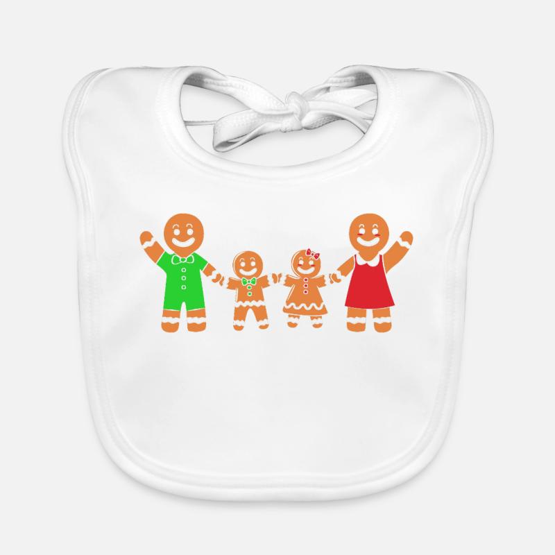 Gingerbread Christmas Gingerbread Man Gingerbread Organic Baby Bibs