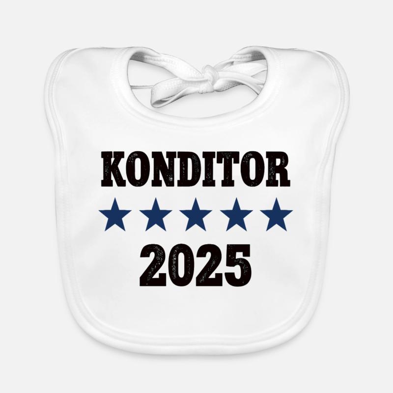 2025 Confectioner Profession Confectionery Job Work Apprenticeship Organic Baby Bibs
