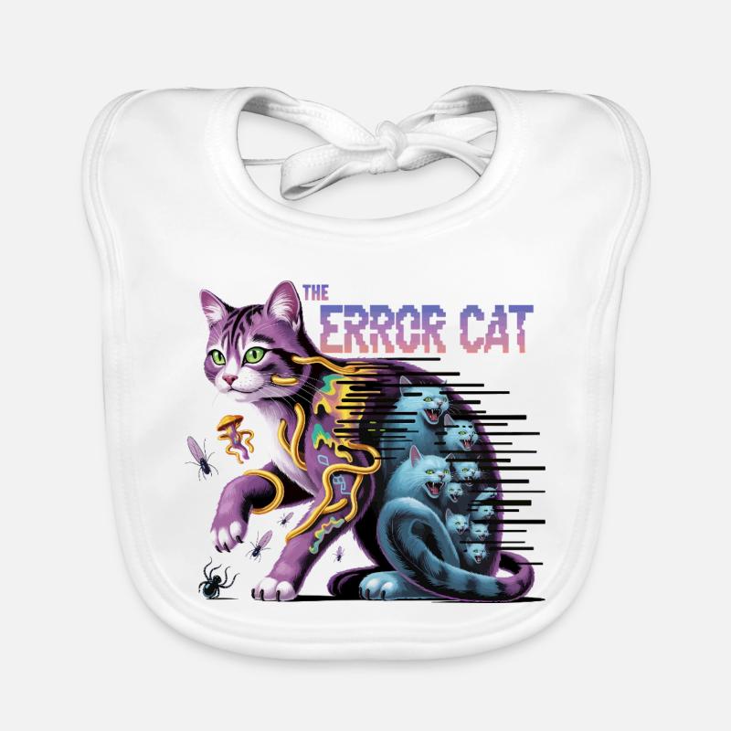 Die irrende Katze Digitale Kunst Baby Bio-Lätzchen