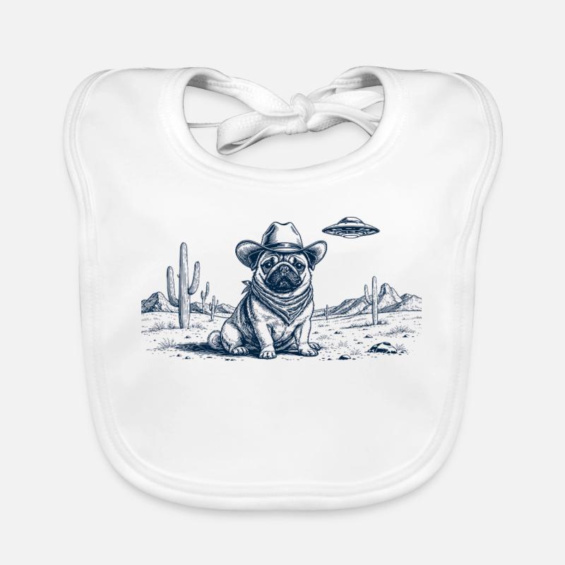 Cowboy Mops Baby Bio-Lätzchen