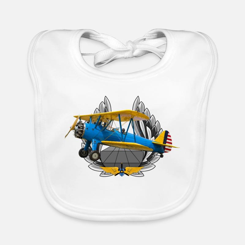 Stearman PT-17 Bavoir bio Bébé