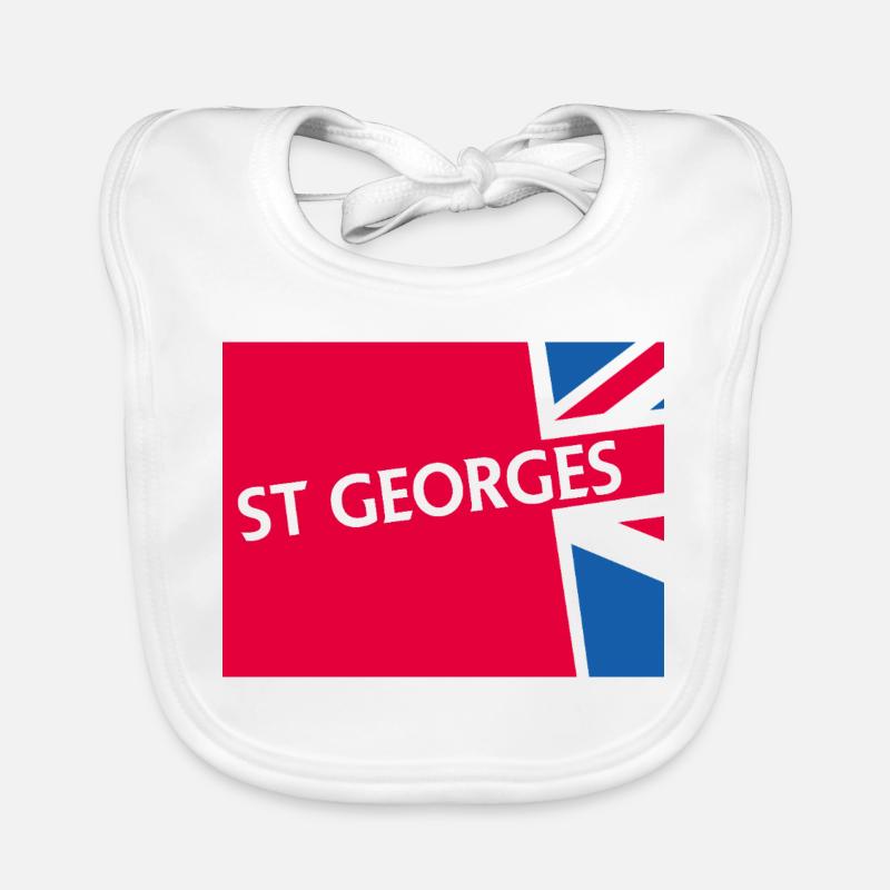 Colorful Union Jack Design Organic Baby Bibs