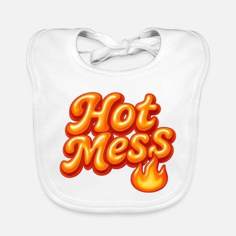 hot mess / y2k statement design Baby Bio-Lätzchen