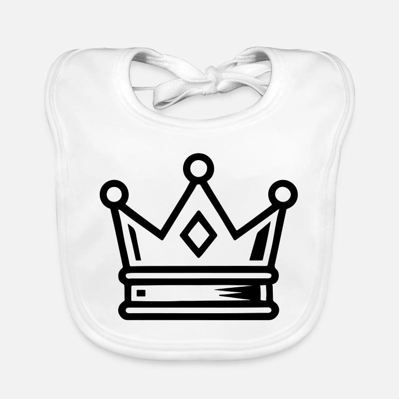 Krone Symbol Icon Baby Bio-Lätzchen