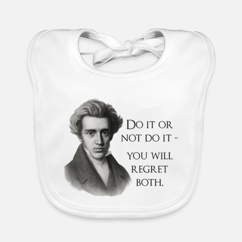 Zitat Kierkegaard: Tu es oder mach es nicht Baby Bio-Lätzchen