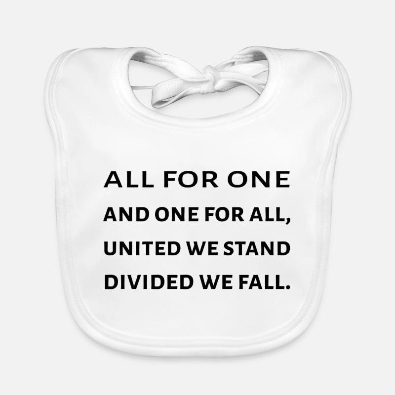 The Three Musketeers Quote Organic Baby Bibs