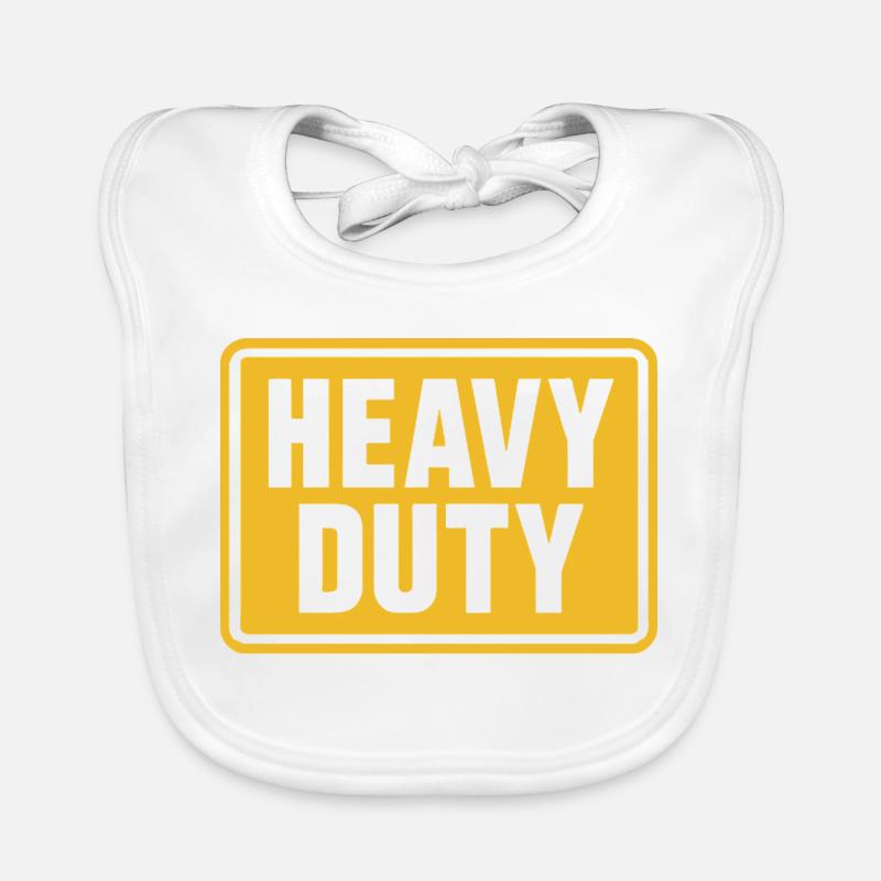 Panneau d’avertissement pour la construction à usage intensif Bavoir bio Bébé