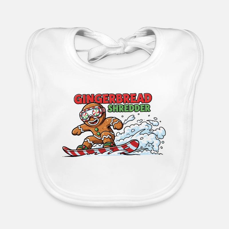 Biscuit de snowboard Bavoir bio Bébé