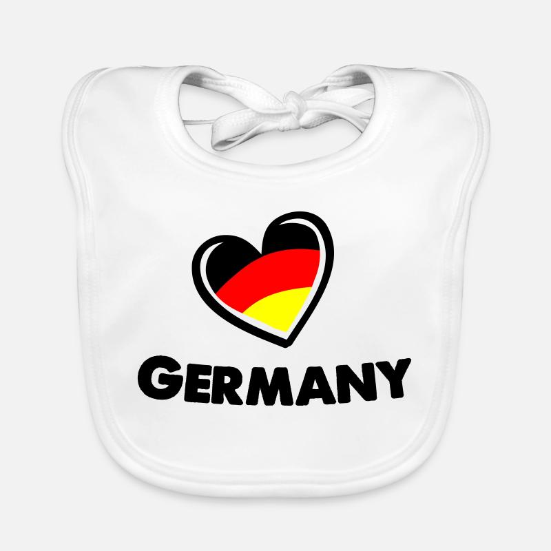 deutschland_herz_germany Organic Baby Bibs