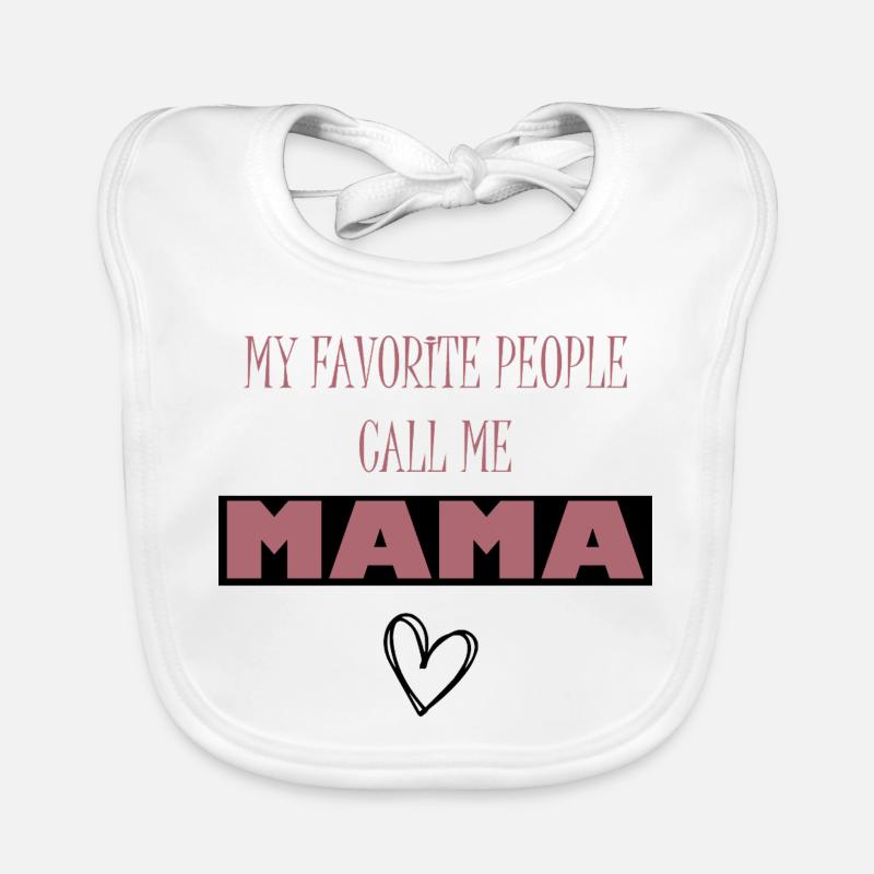 Message d'amour pour maman Bavoir bio Bébé