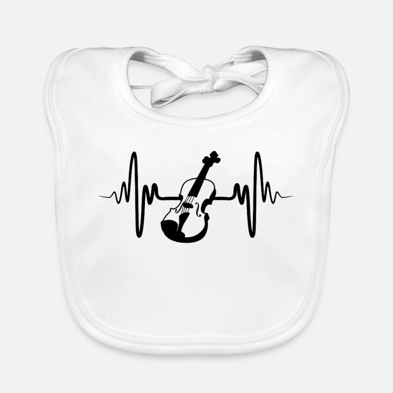 violon Bavoir bio Bébé