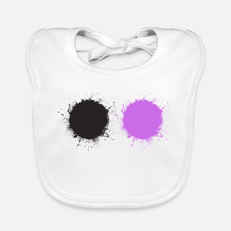 Noir Violet Bavoir bio Bébé