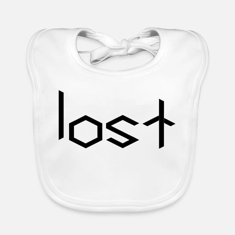 lost - Baby Bio-Lätzchen - Weiß